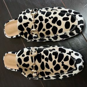 Olivia miller leopard slide on loafers
